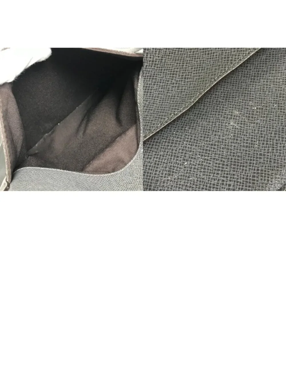 Louis Vuitton Shoulder Bag Sasha Taiga Leather Glacier Gray